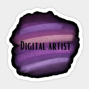 Job title designs - Digital Artist Sticker